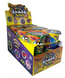 *25 RAMEN - NOUILLES EN GÉLATINE - FUSION DE FRUITS 53G (BONBON)
